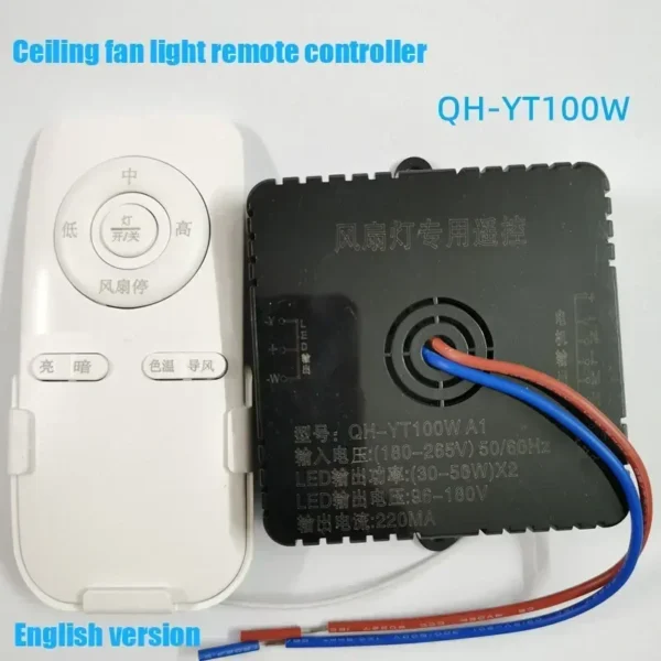 Quạt Trần Phòng Ngủ Điều Khiển Từ Xa 100W Nhận Bộ Điều Khiển Điều Khiển Quạt Phụ Kiện 30-50W * 2