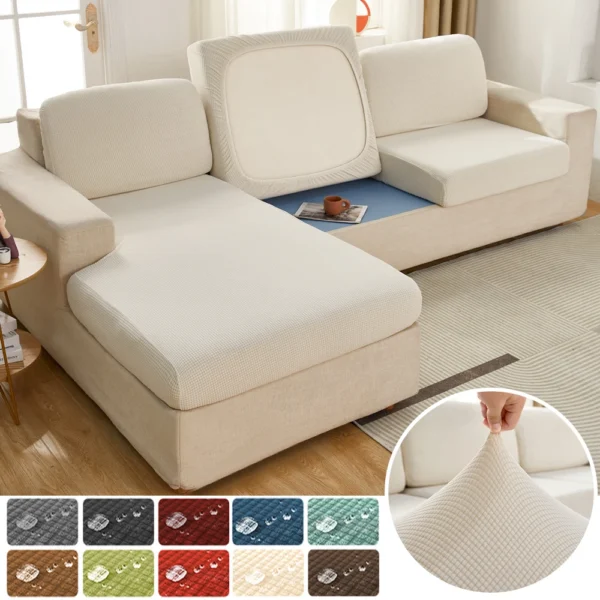 Co Giãn Chống Thấm Nước Sofa Đệm Có Dệt Hoa Dày Ghế Sofa Phòng Khách Bọc Ghế Dài Có Bảo Vệ Nội Thất