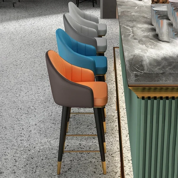 Sofa Cao Ghế Phòng Khách Bắc Âu Tay Đầm Kim Loại Ghế Phòng Khách Hiện Đại Da PU Cao Cấp Thư Giãn Cadeira Nội Thất Gia Đình WK