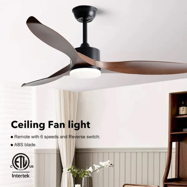 Hiện Đại Đơn Giản 42 Inch 52 Inch Đồng Nguyên Chất DC 35W Điều Khiển Từ Xa ABS Cánh Quạt Trần Led Với 35W