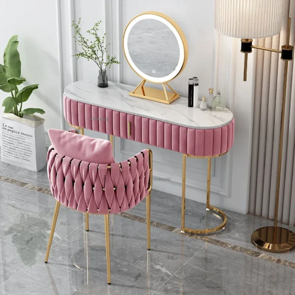 Bắc Âu Dép Nỉ Ghế Phòng Khách Cho Nội Thất Phòng Khách Đèn Sofa Sang Trọng Ghế Sáng Tạo Giải Trí Phòng Ngủ Trang Điểm Vanity Ghế