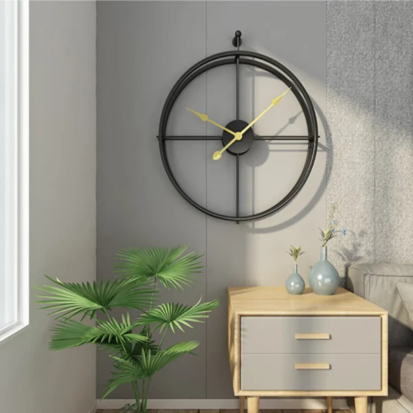 Đồng Hồ Treo Tường Sắt Bắc Âu Thiết Kế Trang Trí Nhà Và Văn Phòng