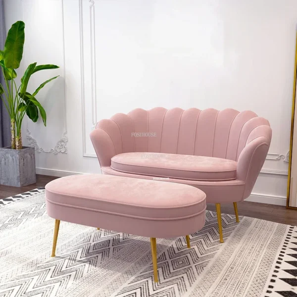 Bắc Âu Đơn Giản Ghế Phòng Khách Nhà Lưng Ghế Đèn Nội Thất Gia Đình Cao Cấp Đơn Sofa Đôi Ghế Giải Trí Sofa Chống Bẹp Đầu