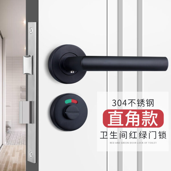 Nhà vệ sinh công cộng chỉ báo màu đỏ và màu xanh lá cây Khóa cửa bằng thép không gỉ vách ngăn nhà vệ sinh nhà vệ sinh phòng tắm văn phòng chia
