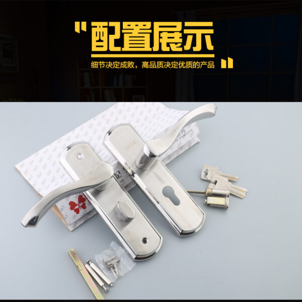 Cũ Khóa cửa Hộ Gia Đình Khóa cửa Phòng Ngủ Đa Năng Tay Nắm Cửa Inox 135 Khoảng Cách Lưỡi Đơn Khóa cửa