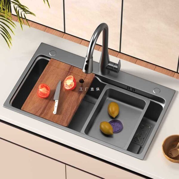 Talman Bồn Rửa Dày 304 Inox Nhà Bếp Handmade Đơn Khe Cắm Chậu Rửa Dưới Quầy Lưu Vực Rau Chậu Rửa