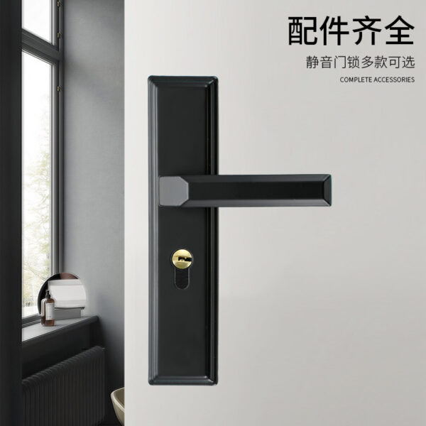 Khóa cửa phòng ngủ trong nhà hộ gia đình đa năng Khóa cửa gỗ tay nắm cửa tay nắm