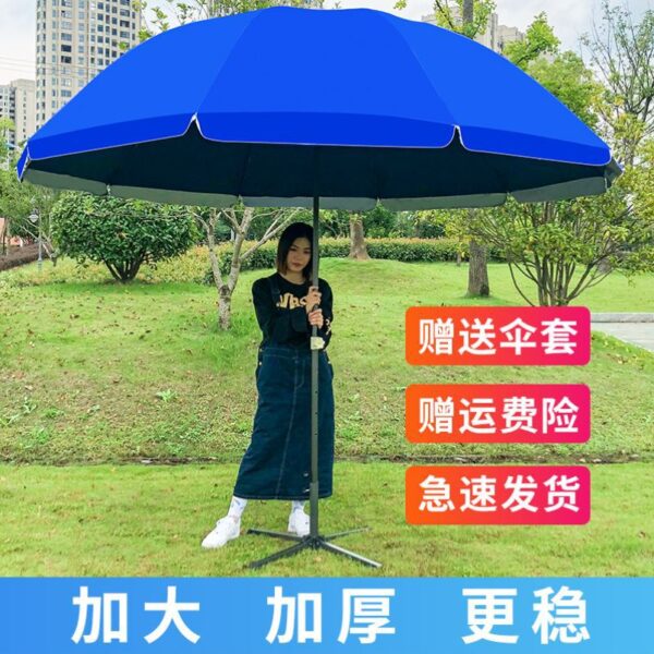 Dù che ô lớn ngoài trời gian hàng kinh doanh mưa to chống gió gấp thương mại chống tia cực tím sàn gian hàng ô che nắng chéo