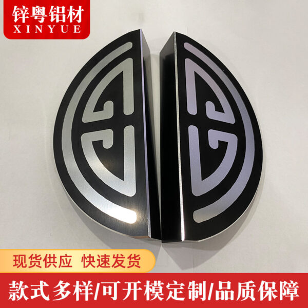Tay nắm cửa bán nguyệt inox phẳng hiện đại phù hợp cửa kính văn phòng và nhà hàng