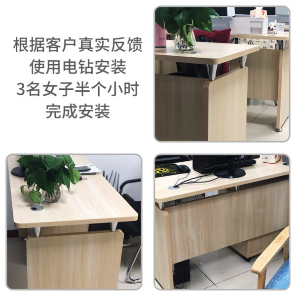 Bàn ghế văn phòng kết hợp nhân viên trường học bàn máy tính sếp đơn hiện đại đơn giản văn phòng nhỏ 1,2 mét 1,4 mét