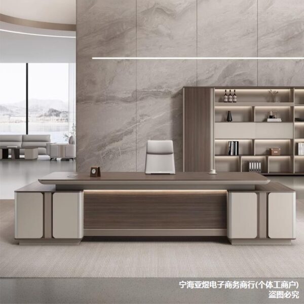 Bàn làm việc kết hợp tủ phụ, bàn làm việc chữ L, bàn tổng giám đốc thiết kế Italy, bàn làm việc cho lãnh đạo