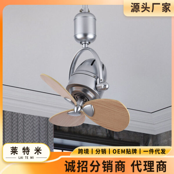 Quạt trần dao động treo tường xuyên biên giới bán chạy nhất Amazon Quạt trần tích hợp phòng khách sáng tạo và nhà hàng gia đình