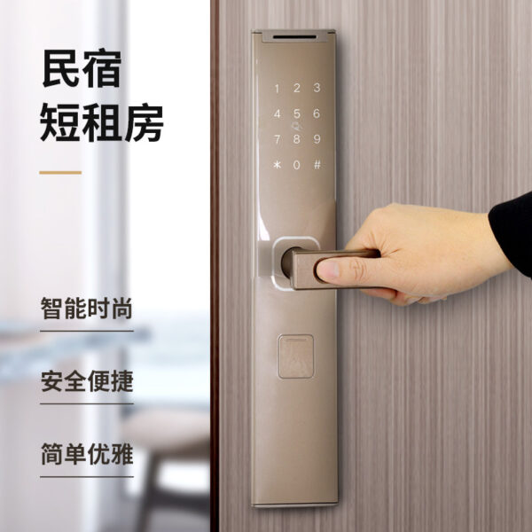 Căn hộ khách sạn khóa thông minh điện tử cửa khóa cửa trong nhà thông qua khóa nhà chống trộm khóa cửa vân tay khóa kết hợp