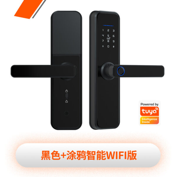 Xuất khẩu Hải Ngoại X5 Tuya WIFI Cửa Phòng Ngủ Vân Tay Mật Khẩu Tuya Cửa Gỗ Thông Minh Khóa Điện Tử
