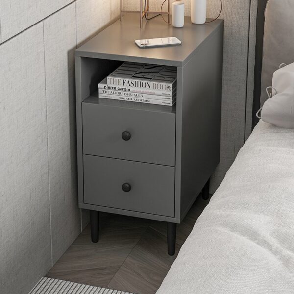 Tủ có khe phụ cực hẹp, tủ đựng đồ nhỏ mini sang trọng, bàn đầu giường đơn giản hiện đại, bàn đầu giường siêu hẹp