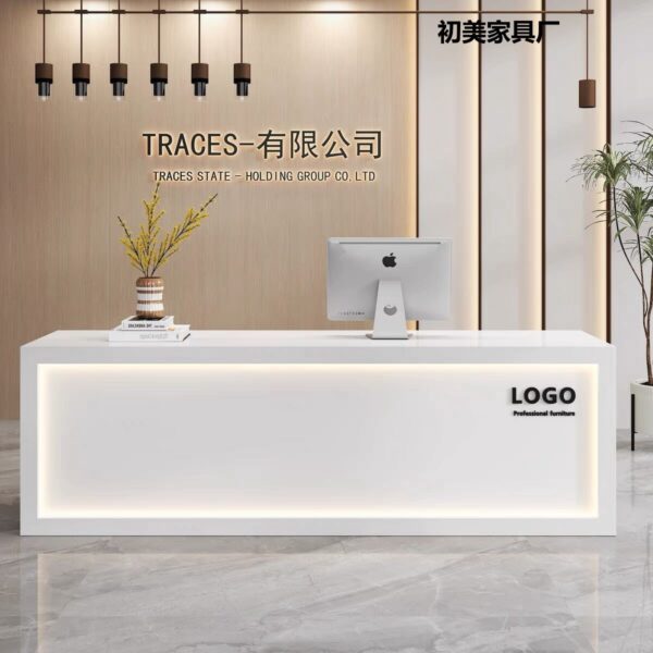 Cửa hàng nhỏ đơn giản hiện đại quầy thu ngân thẩm mỹ viện cửa hàng quần áo siêu thị quầy công ty quầy lễ tân bàn tiếp tân