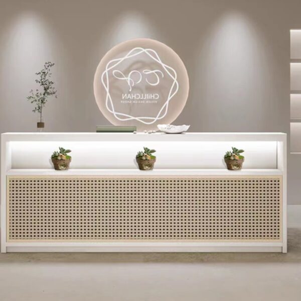 Cửa hàng quần áo nữ mây gió wabi-sabi phong cách Trung Quốc mới phong cách Nhật Bản cửa hàng quầy bar nhỏ quầy thu ngân Quầy lễ tân B&B lễ tân