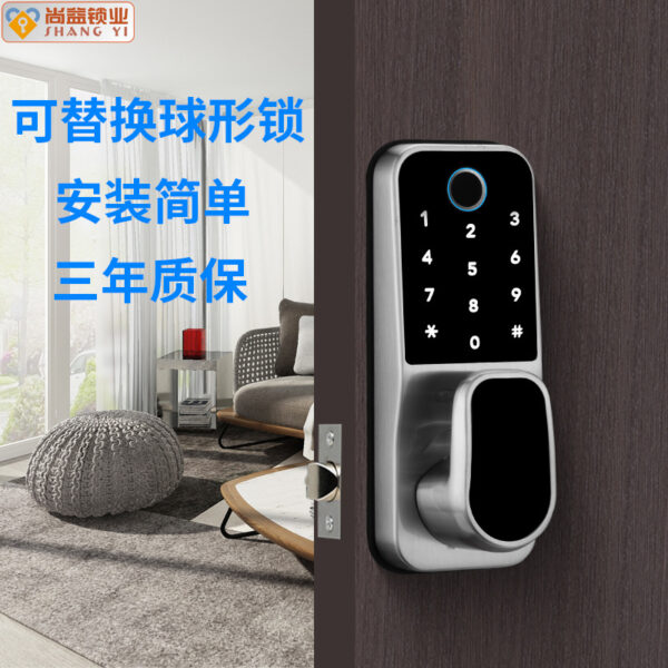 Phòng trong nhà cửa phòng ngủ cửa gỗ khóa vân tay điện tử khóa thông minh văn phòng TTLOCK Bluetooth mở khóa thẻ IC khóa