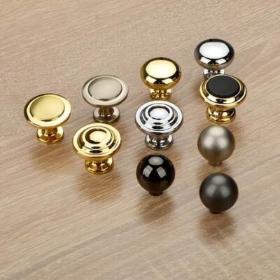 Sophia vàng Tay cầm hình cầu lỗ đơn lỗ tủ quần áo tối giản hiện đại ngăn kéo tủ nhỏ Tay nắm tròn đen mờ
