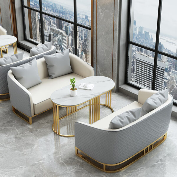 Ánh sáng sang trọng quán cà phê sảnh khách sạn câu lạc bộ đàm phán lễ tân tiếp tân sofa văn phòng bán hàng quán trà sữa bàn ghế kết hợp
