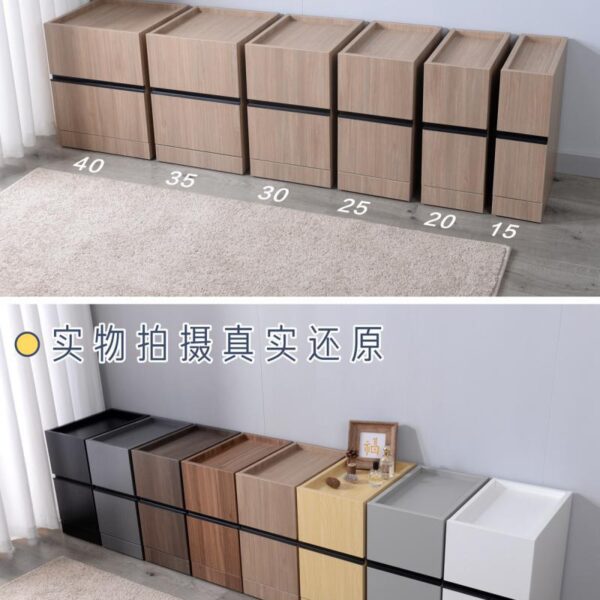 IYR7 đơn giản mini đầu giường nhỏ cực hẹp bàn đầu giường cực hẹp kẹp khoảng cách tủ gỗ nguyên khối 15/20/25