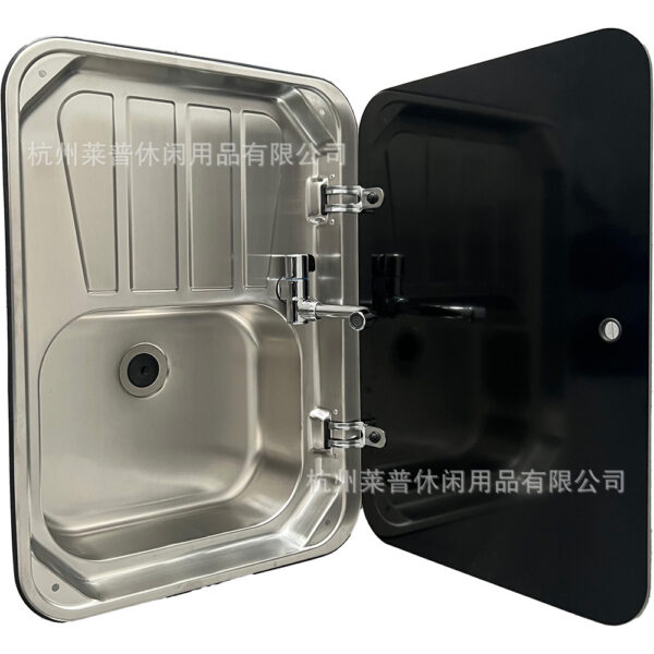 Chậu rửa RV kích thước lớn có thể gập lại bằng thép không gỉ lật trên chậu rửa bàn đặt rau quả