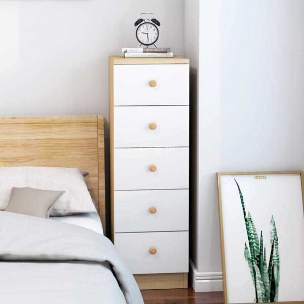 25/30 cm bàn cạnh giường ngủ kẹp khoảng cách tủ bảo quản gỗ nguyên khối phòng ngủ cực hẹp tủ đầu giường mini nhỏ có giá để đồ