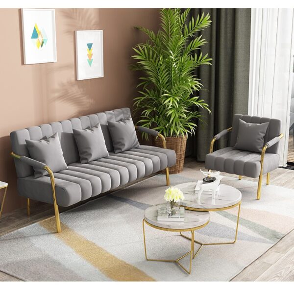 Bắc Âu Vải Sofa Lười Căn Hộ Nhỏ Nhà Phòng Khách Giải Trí Sofa Văn Phòng Thẩm Đàm Đàm Ghế Sofa