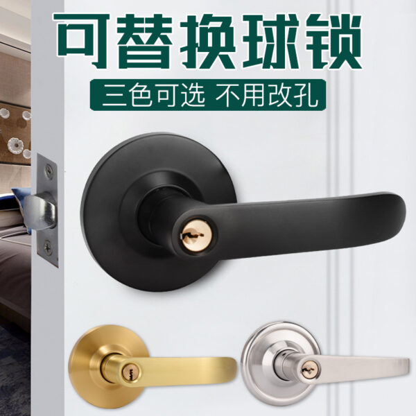 Thay Bóng Khóa cửa Hộ Gia Đình Đa Năng Bóng Khóa Thay Tay Cầm Khóa Trong Nhà Phòng Ngủ Khóa cửa Cổ Tròn Khóa