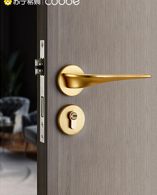 875 Kabe khóa cửa trong nhà khóa cửa phòng ngủ vàng phòng tắm cửa gỗ hộ gia đình phổ dụng Tay nắm cửa câm