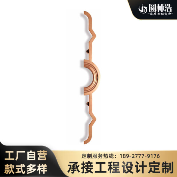 Trung Quốc mới phong cách thép không gỉ Tay nắm cửa khách sạn cửa kính đồng cổ Tay cầm chắc chắn cửa đôi Tay cầm