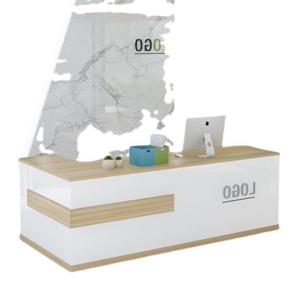 Góc sơn quầy lễ tân bàn tiếp tân công ty đơn giản quầy đào tạo quầy quần áo quầy trà sữa nhân viên thu ngân