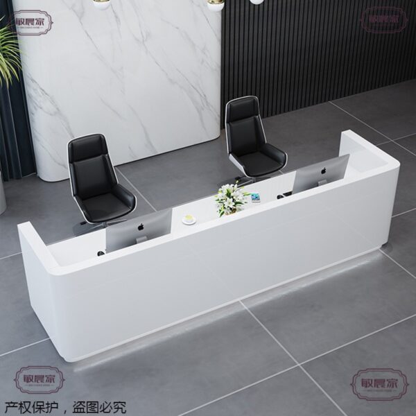 Bàn tiếp tân công ty hiện đại đơn giản bàn lễ tân văn phòng sơn bàn thông tin quầy bar chào mừng bàn thu ngân