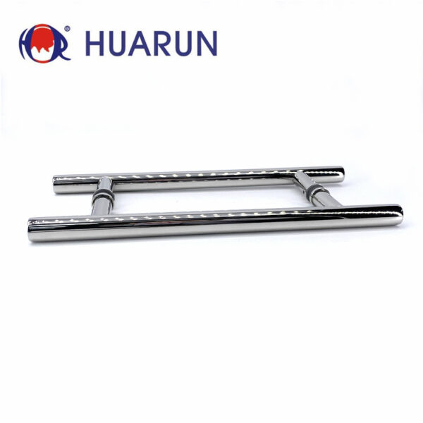 Tay nắm cửa kính phòng tắm ống tròn Tay nắm phòng tắm hình chữ H Tay nắm phòng tắm bằng thép không gỉ dày 304/316