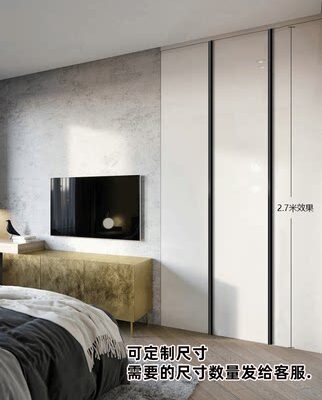 Tủ quần áo tùy chỉnh Tay nắm dài hiện đại tối giản ánh sáng sang trọng bằng đồng đánh bóng tủ màu đen cửa tủ chắc chắn Tay nắm dài