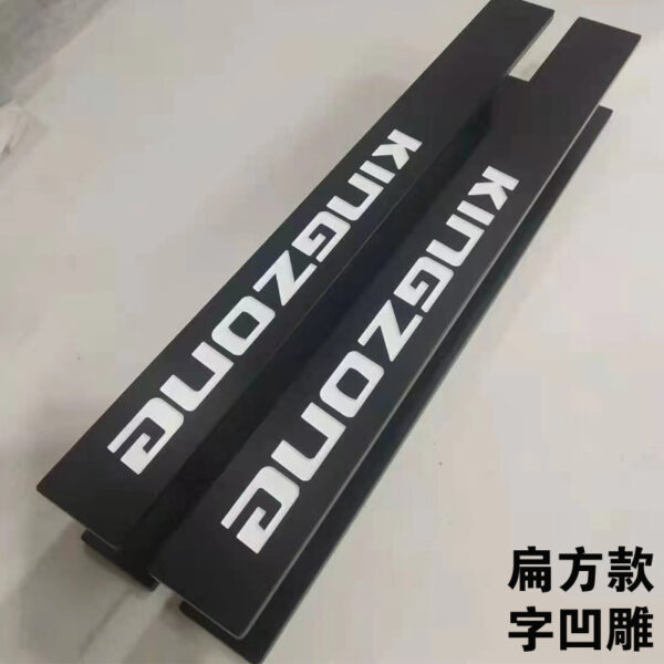 Bán buôn Tay nắm cửa kính hiện đại phong cách đồng cổ quần áo logo khách sạn chữ kéo đẩy Tay nắm cửa gỗ
