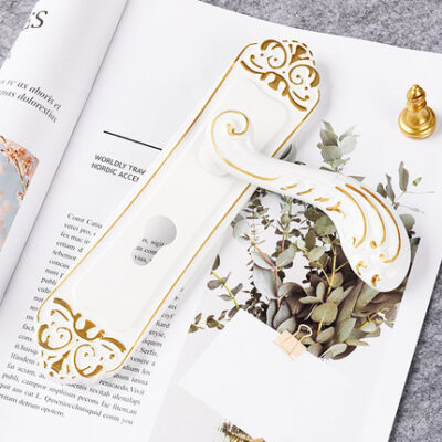 Đức GDLAI Khóa cửa phòng ngủ Châu Âu trong nhà khóa cửa im lặng retro Châu Âu ánh sáng sang trọng cửa phòng sang trọng khóa Tay nắm