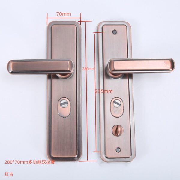 Các nhà sản xuất bán buôn lót hai mặt tay cầm đa chức năng chống trộm cửa tay nắm cửa gia đình chống cạy nhanh gấp đôi khóa vạn năng trực tiếp