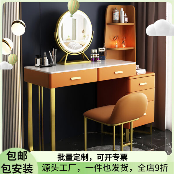 Hiện đại, đơn giản, bàn trang điểm, tủ trang điểm phòng ngủ, gương LED, ghế trang điểm, Internet, người nổi tiếng, bàn trang điểm, studio ảnh, bán buôn nhỏ