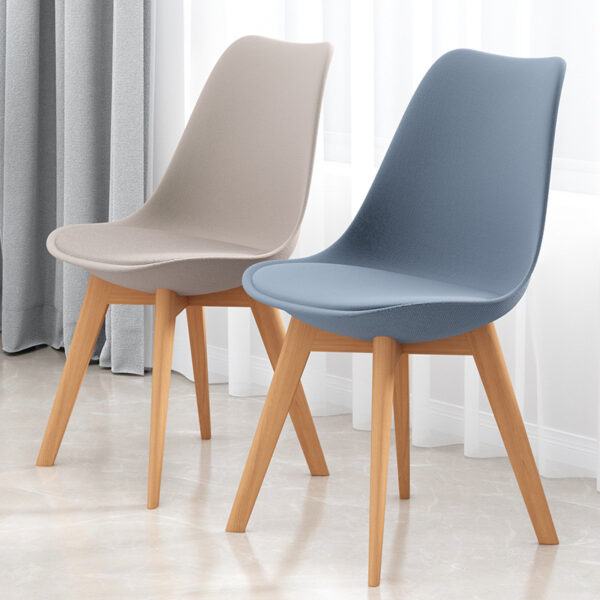Ghế Eames ghế ăn tại nhà Internet người nổi tiếng máy tính bàn ghế ghế tựa lưng nhựa hiện đại đơn giản ghế đàm phán văn phòng bằng gỗ nguyên khối