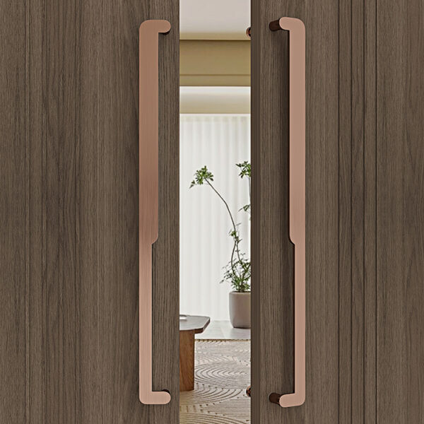 Bán buôn hiện đại tối giản biệt thự khách sạn cửa kính cửa gỗ cửa trượt không gian bề mặt nhôm gắn Tay nắm cửa Tay nắm cửa