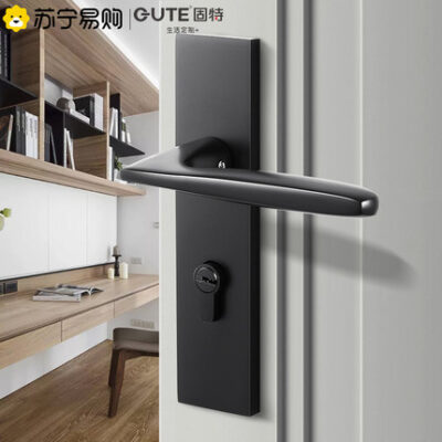 365 Gute American khóa cửa trong nhà phòng ngủ từ im lặng Tay nắm cửa màu đen phòng tắm hộ gia đình phổ quát