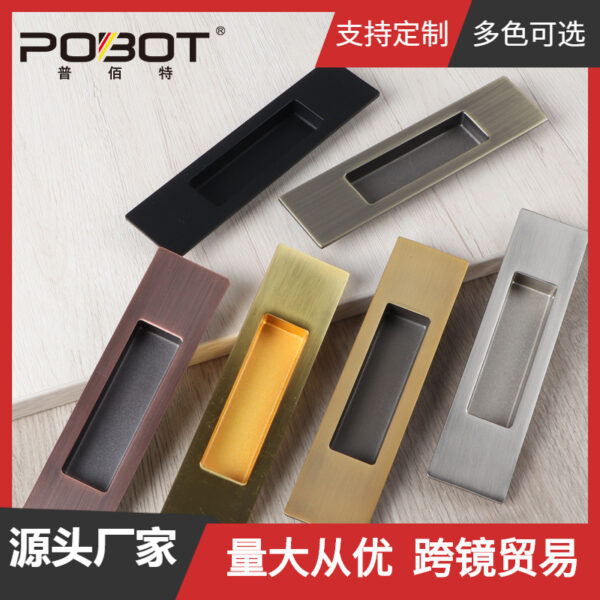 Tay nắm cửa trượt phòng tắm khách sạn Tay nắm cửa trượt nhà bếp cửa chuồng di động cửa treo cửa trượt nhúng Tay cầm