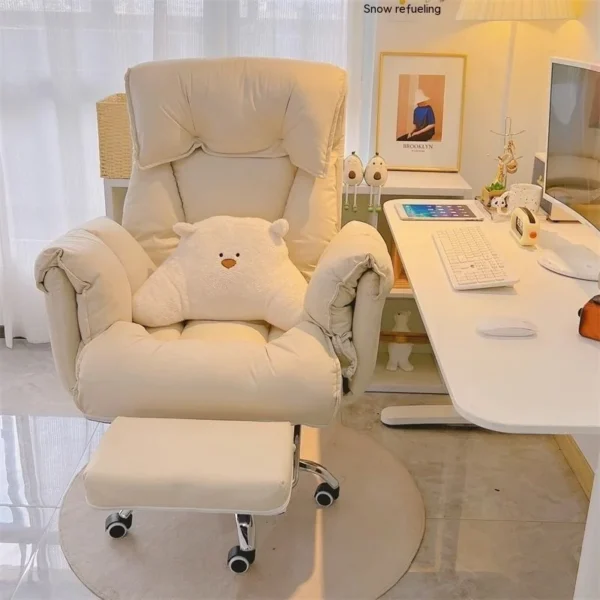 Ghế sofa Máy tính HouseHold Ghế sofa lười, Bàn làm việc, Tựa lưng văn phòng, Phòng ngủ dành cho bé gái có thể ngả, Ghế phát sóng trực tiếp thể thao điện tử