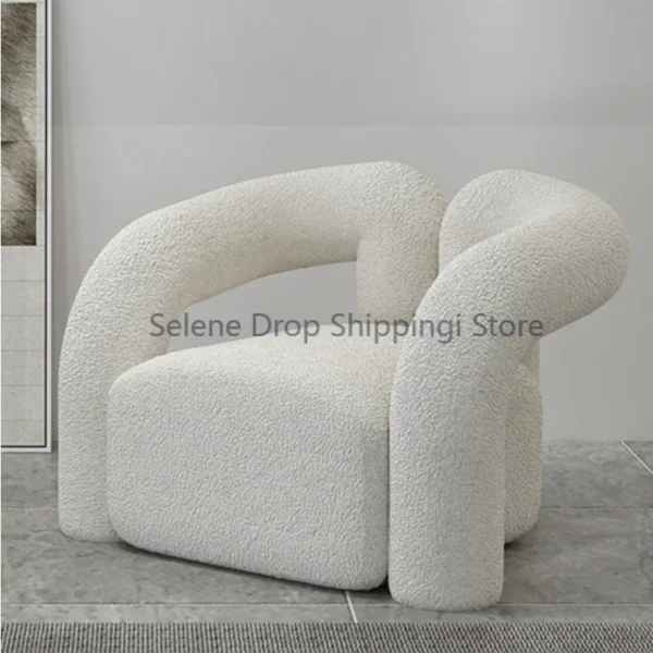Vanity Bắc Âu Ghế Phòng Khách Sofa Nhà Thiết Kế Phòng Ngủ Ghế Phòng Khách Màu Trắng Sang Trọng Butaca Nội Thất Thiết Kế YY50LC
