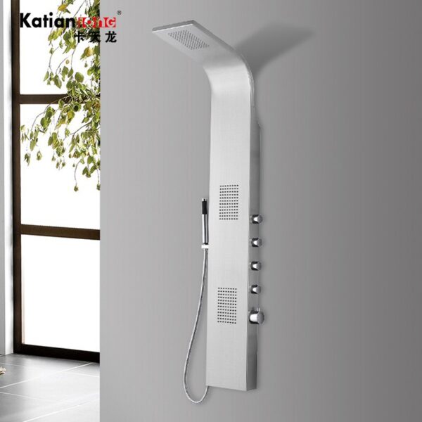 Katianlong Tắm Nhiệt Độ Không Đổi Inox Thác Massage Bộ Sen Tắm Tắm Màn Hình Tắm Cột