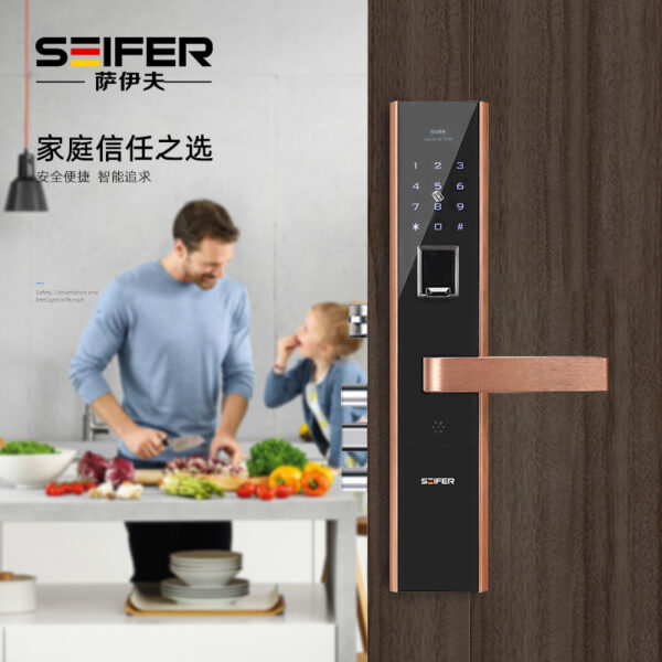 Khóa mật khẩu vân tay thông minh Saif căn hộ B&B khóa điện tử chống trộm hoàn toàn tự động APP mở khóa khóa cửa thông minh