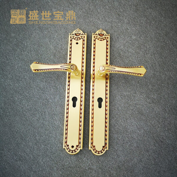 Nguồn nhà sản xuất khóa cửa tay nắm khóa vàng phong cách Châu Âu GXL562-G62RG khóa tay cầm khóa đồng khóa cửa