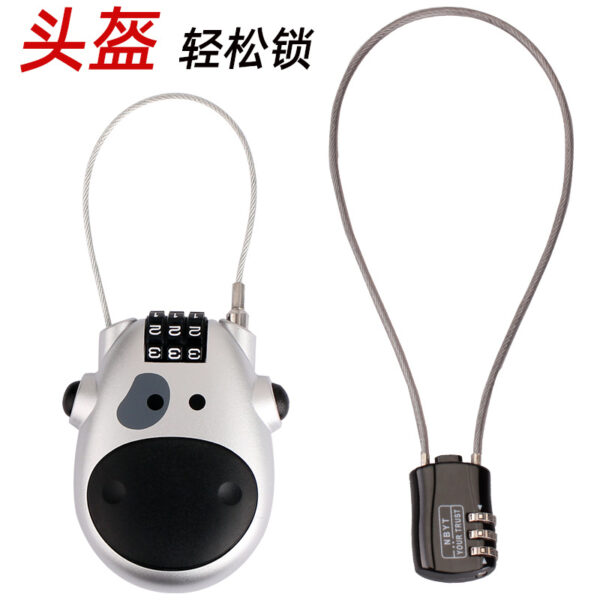 Mũ bảo hiểm khóa xe máy xe điện mũ bảo hiểm khóa chống trộm xe đẩy chống trộm dây khóa tủ quần áo vali khóa mật khẩu