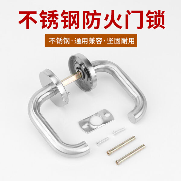 Tay cầm bằng thép không gỉ ống tròn chống cháy tay nắm cửa chống cháy tay nắm cửa thoát hiểm tay nắm khóa cửa chống cháy tay nắm khóa